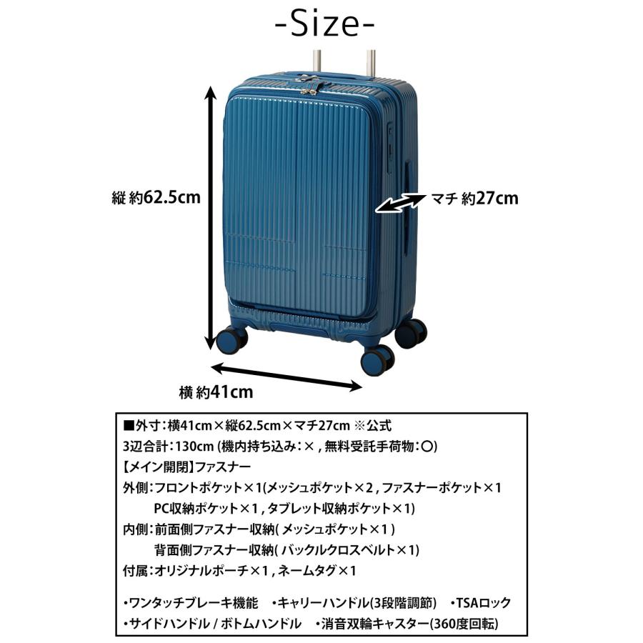 innovatorポリカーボネート製キャリーケース ライトブルー innovatorポリカーボネート製キャリーケース ライトブルー innovator