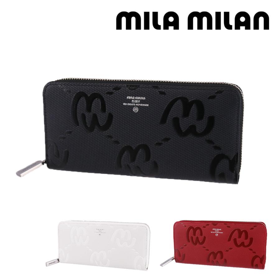 mila milan（ミラ・ミラン） 最大43％ 財布 長財布 ラウンドファスナー