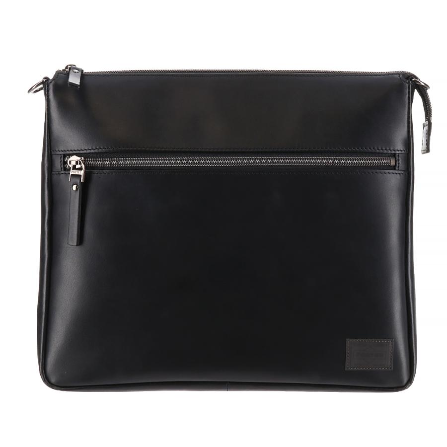 【美品】PORTER ポーター 本革調 ビジネスバッグ ブラック A4収納◎ PORTER ポーター コミューター ショルダーバッグ 032-03303 メンズ