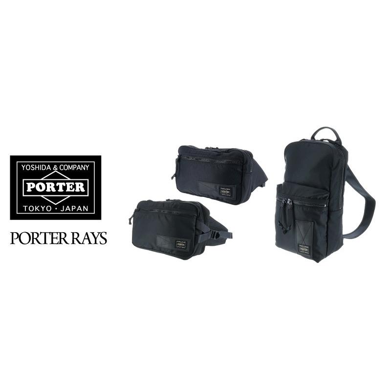 美品 PORTER ポーター レイズ ボディバッグ スリング ショルダーバッグ黒 RAYS（PORTER） ポーター レイズ スリングショルダーバッグ 831-16115