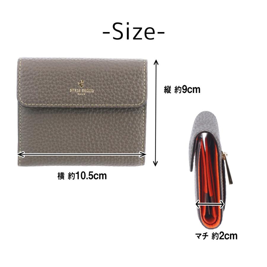 ケット ペレボルサ 誕生日 シンプル おしゃれ かわいい 本革 牛革 Newbag Wakamatsu 通販 Paypayモール Pelle Borsa 二つ折り財布 折財布 レネットグッズ レディース 4744 人気 ギフト プレゼント プレゼント