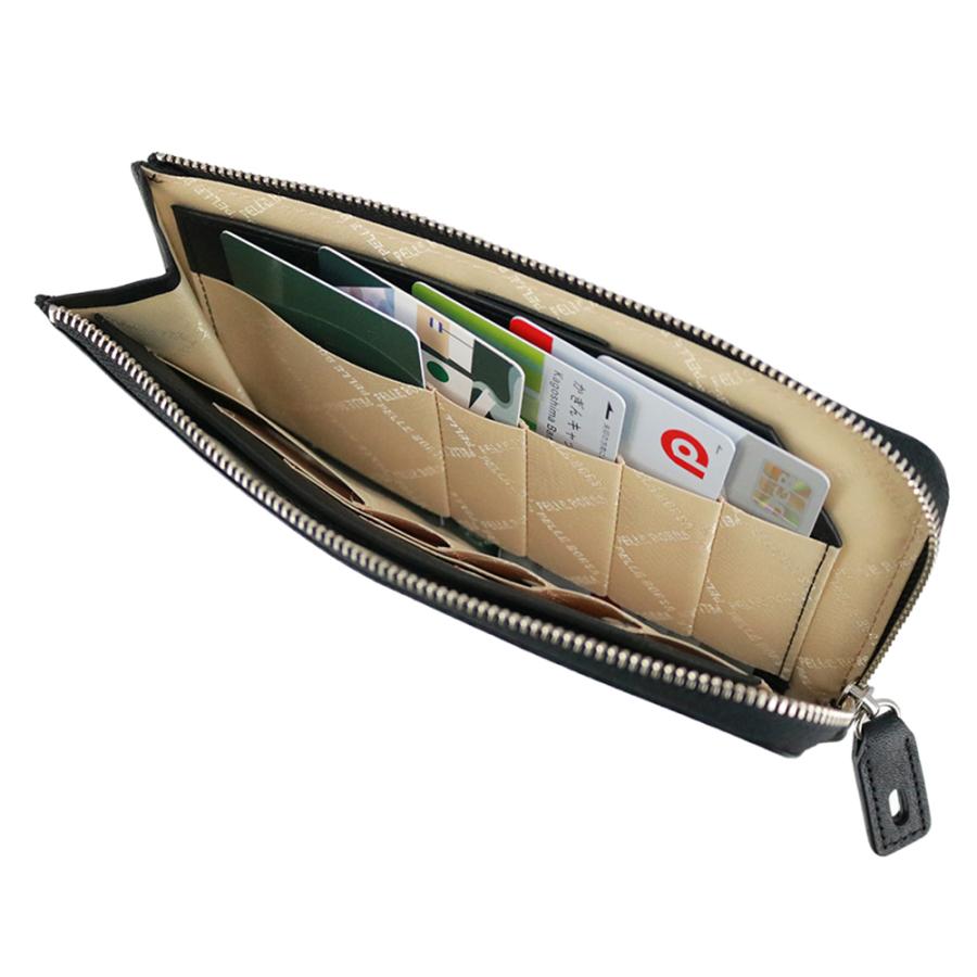 PELLE BORSA ペレボルサ 長財布 L字ファスナー 本革 PELLE BORSA（ペレボルサ） 財布 長財布 小さめ 薄マチ 本革 クロノ