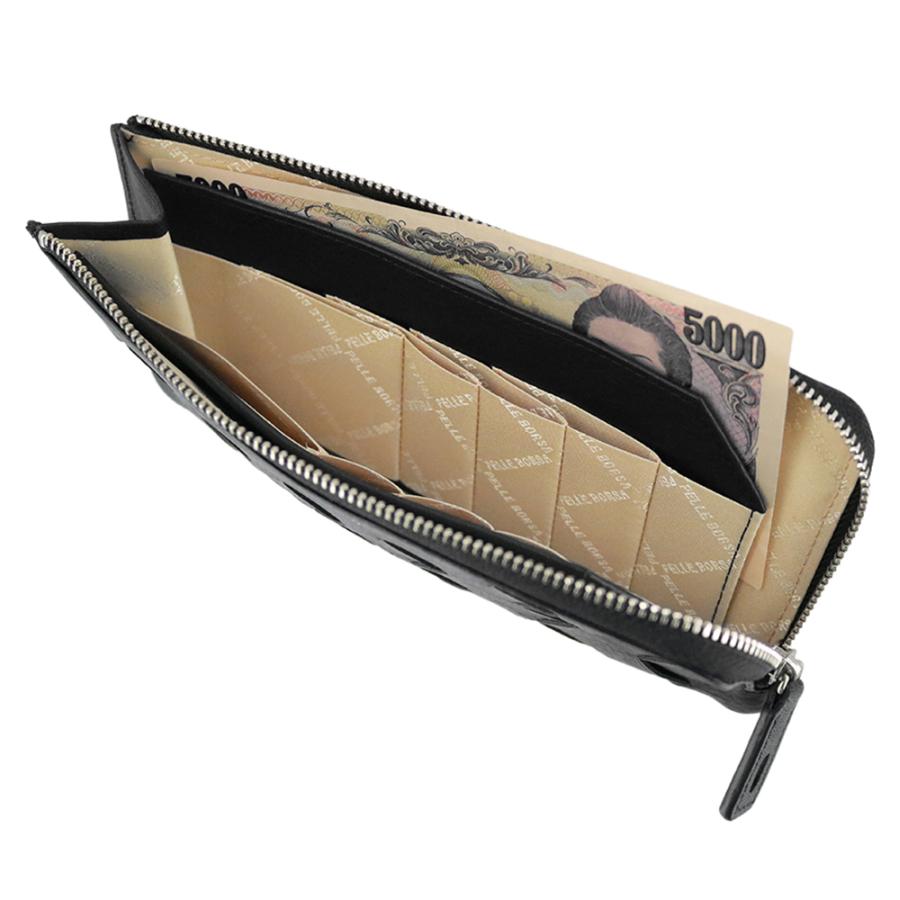 PELLE BORSA（ペレボルサ） 財布 長財布 小さめ 薄マチ 本革 クロノ