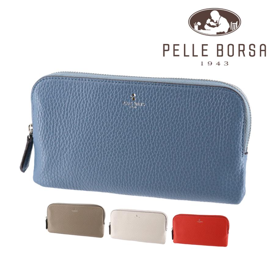 新品　未使用　PELLE BORSA ペレボルサ L字 財布 ブルー 青 PELLE BORSA（ペレボルサ） ≪SALE 30％OFF≫ 財布 二つ折財布 L字