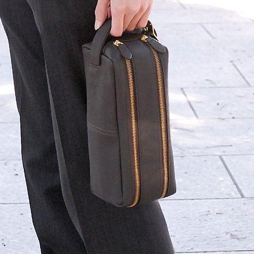 美品　ポーター　PORTER WITH ウイズブ　ラウン レザーポーチ WITH（PORTER） ポーター ウィズ ポーチ 016-01077 メンズ レディース