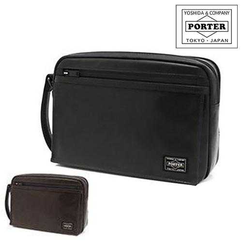 レ*丸様 【美品】PORTER アメイズ本革 レザーポーチ セカンドバッグ AMAZE（PORTER） ポーター アメイズ ポーチ 022-03797 メンズ