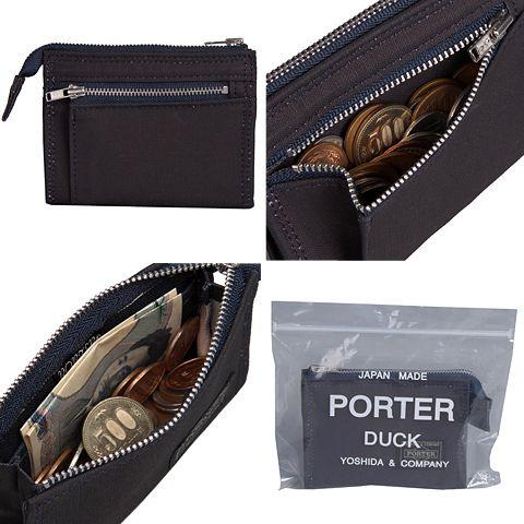 【新品未使用】Porter DUCK ZIP WALLET ネイビー DUCK（PORTER） ポーター ダック ジップウォレット 636-06834