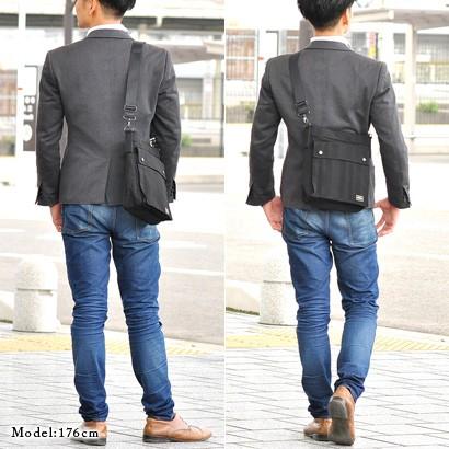 TANGO BLACK（PORTER） ポーター PORTER ショルダーバッグ L BLACK