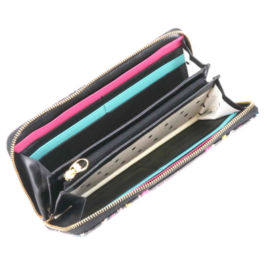 1993【未使用】ツモリチサト ラウンドファスナー長財布 スカラッププリント TSUMORI CHISATO（ツモリチサト） 最大P+16% ラウンドファスナー長財布