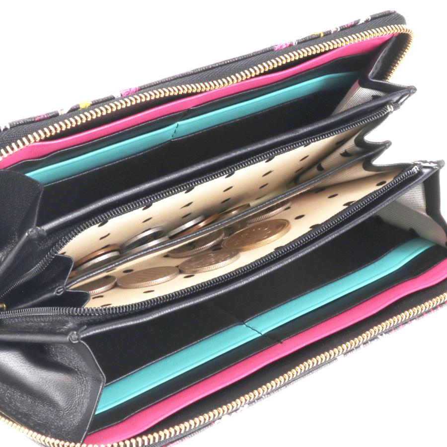 1993【未使用】ツモリチサト ラウンドファスナー長財布 スカラッププリント TSUMORI CHISATO（ツモリチサト） 最大P+16% ラウンドファスナー長財布