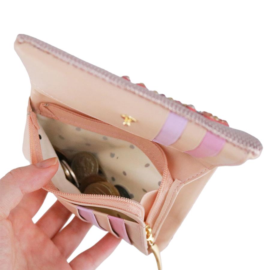 TSUMORI CHISATO（ツモリチサト） 二つ折り財布 ホックタイプ 羊革