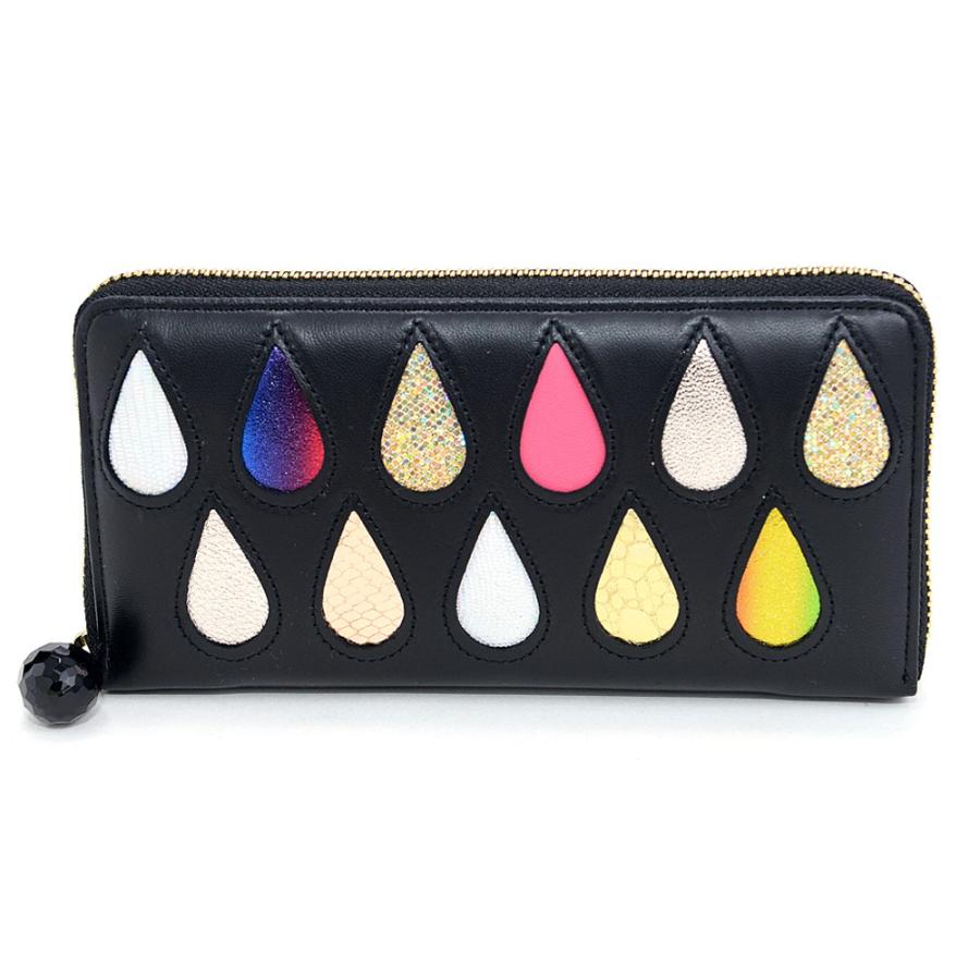 【✨新品未使用✨】ツモリチサト ドロップス 長財布 ブラック TSUMORI CHISATO（ツモリチサト） ラウンドファスナー長財布