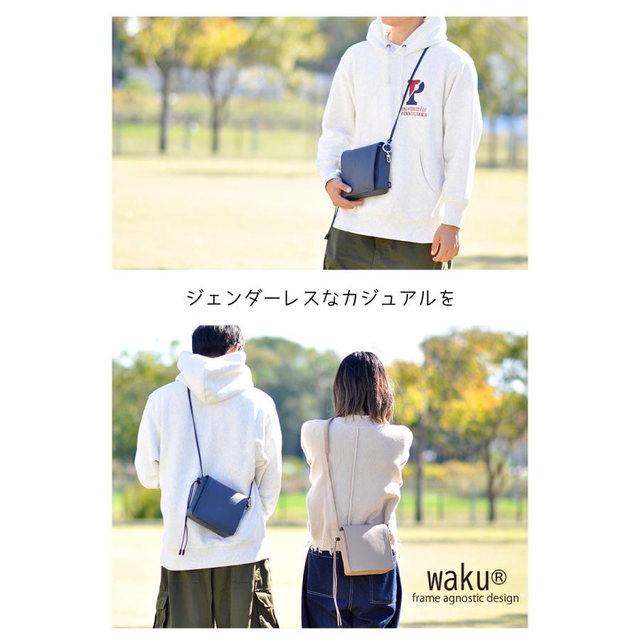 最大P+16% ショルダーポーチ ショルダーバッグ メンズ レディース ワク waku レギュラーコレクション wk-0004｜newbag-w｜14