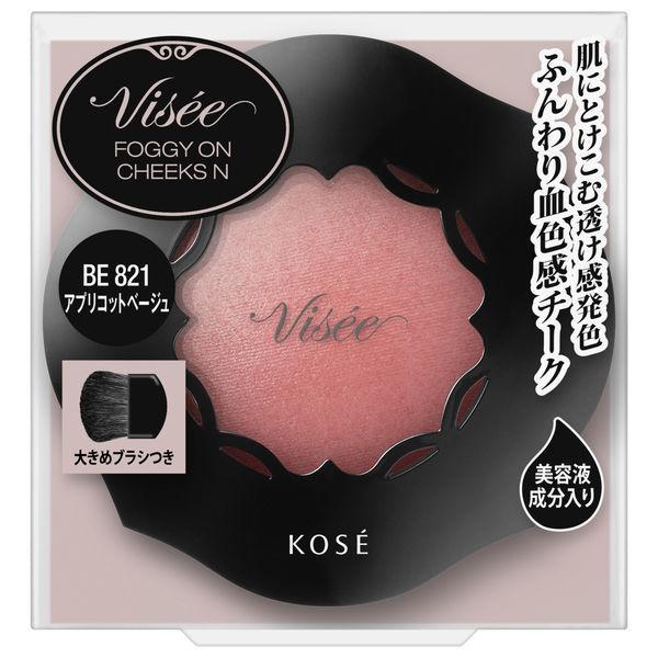 KOSE コーセー ヴィセリシェ フォギーオンチークス N　BE821 アプリコットベージュ チーク　ヌーディなピンクベージュ｜newbuy