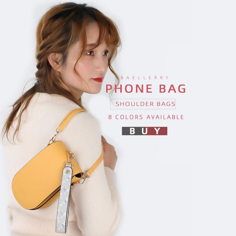Baellerry ミニショルダーバッグ スマホショルダー スマホポーチ 