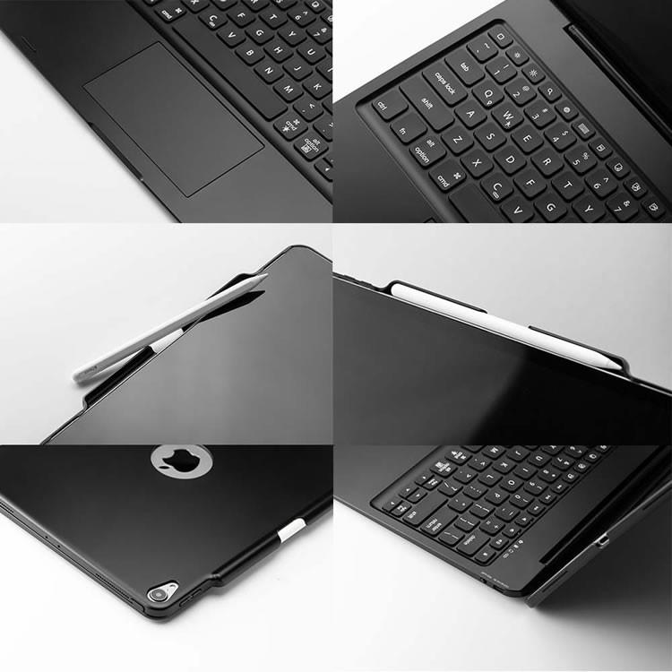 iPad Pro 12.9 第3世代 用 キーボードケース タッチパッド搭載 7色LED