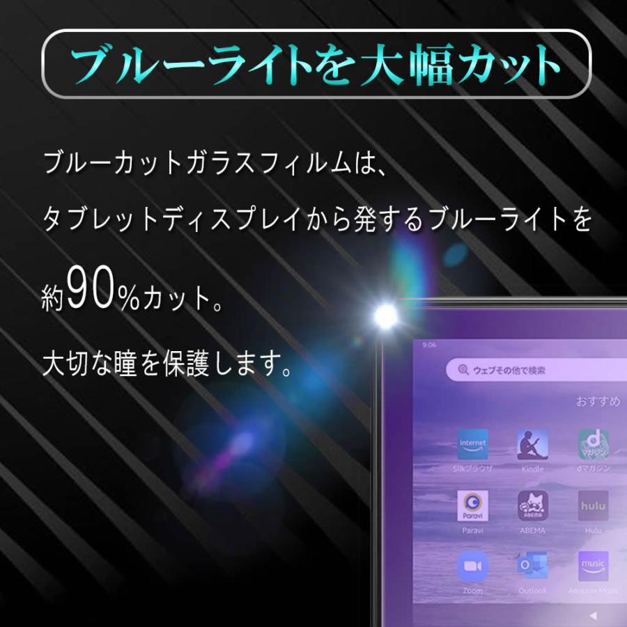 Amazon Fire7 2022 第12世代専用ブルーライトカット 強化ガラス 液晶