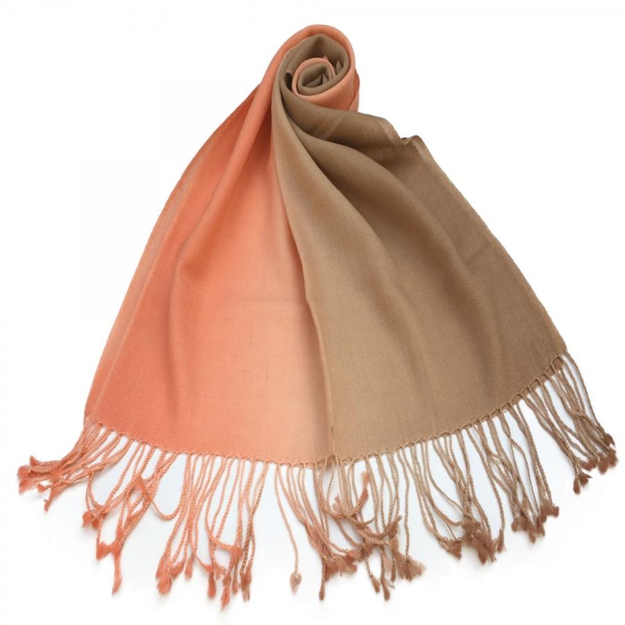 ストール パシュミナ グラデーション メリノ ウール マフラー 大判