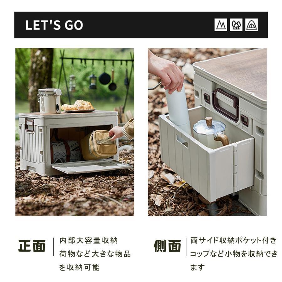 収納ケース キャリー付き 折りたたみ キャンプ収納ボックス アウトドア