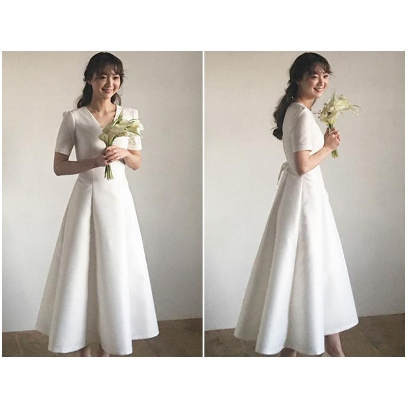 二次会用ウエディングドレス 二次会ドレス 花嫁ドレス ワンピース 旅行 海外挙式 ビーチフォト シースルー 長袖 二次会 花嫁 ウエディングドレス 安い Y アトランティス 通販 Yahoo ショッピング