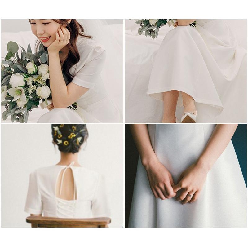 二次会用ウエディングドレス 二次会ドレス 花嫁ドレス ワンピース 旅行 海外挙式 ビーチフォト シースルー 長袖 二次会 花嫁 ウエディングドレス 安い Y アトランティス 通販 Yahoo ショッピング