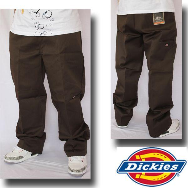 Dickies（ディッキーズ） ルーズフィット パンツ ダブルニー 茶色
