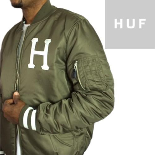 HUF ハフ フライト リバーシブル ジャケット カーキ カモ 迷彩