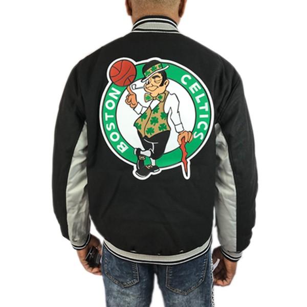 セルティクス リバーシブル ジャケット Celtics ブラック グレー