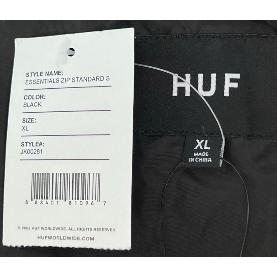 HUF ESSENTIALS ZIP STANDARD S ハフ ナイロンジャケット コーチジャケット マウンテン アウター ブラック メンズ 秋冬 jk00281●jk487｜neweditionhiphop｜08