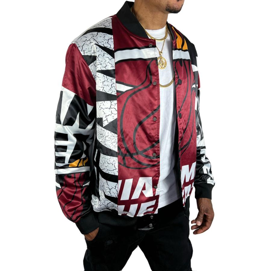 NBA Miami ヒートスタジャン ブラック カシミヤ 100 サイズM