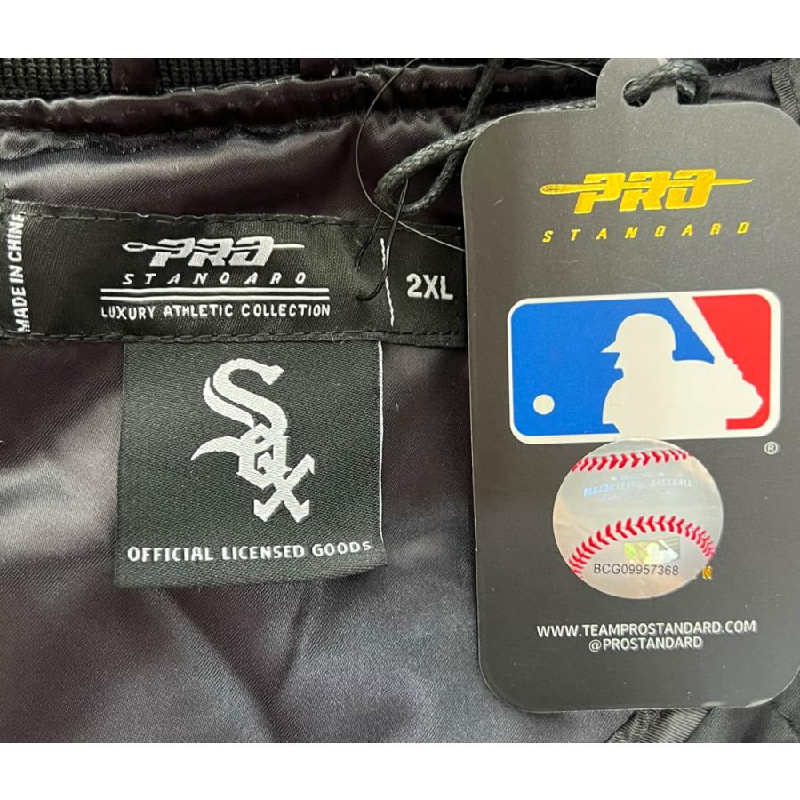 ホワイトソックス サテン ジャケット スタジャン WHITE SOX 白 ホワイトソックス サテン ジャケット スタジャン WHITE SOX 白