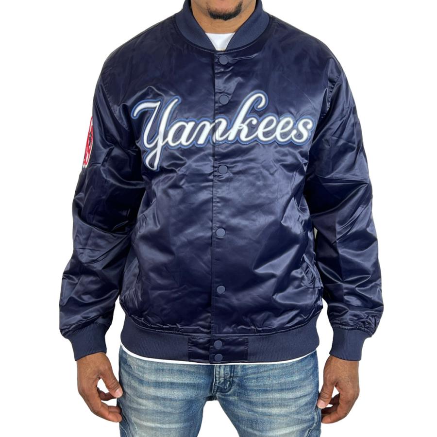 ニューヨーク ヤンキース サテン ジャケット スタジャン YANKEES ニューヨーク ヤンキース サテン ジャケット スタジャン YANKEES