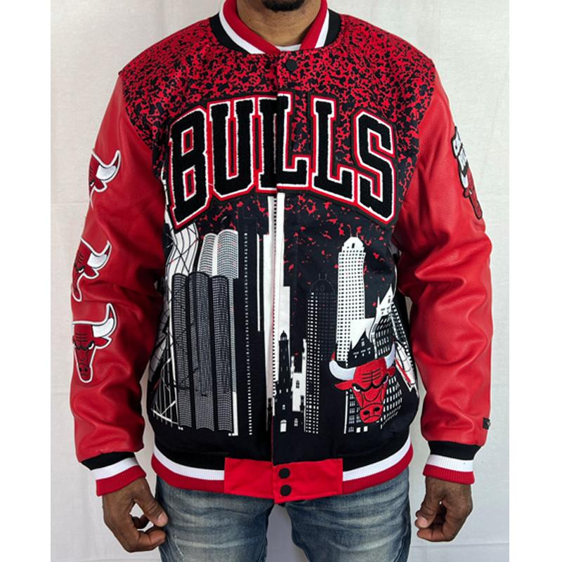 シカゴ ブルズ ジャケット スタジャン BULLS NBA 赤 レッド シカゴ ブルズ ジャケット スタジャン BULLS NBA 赤 レッド