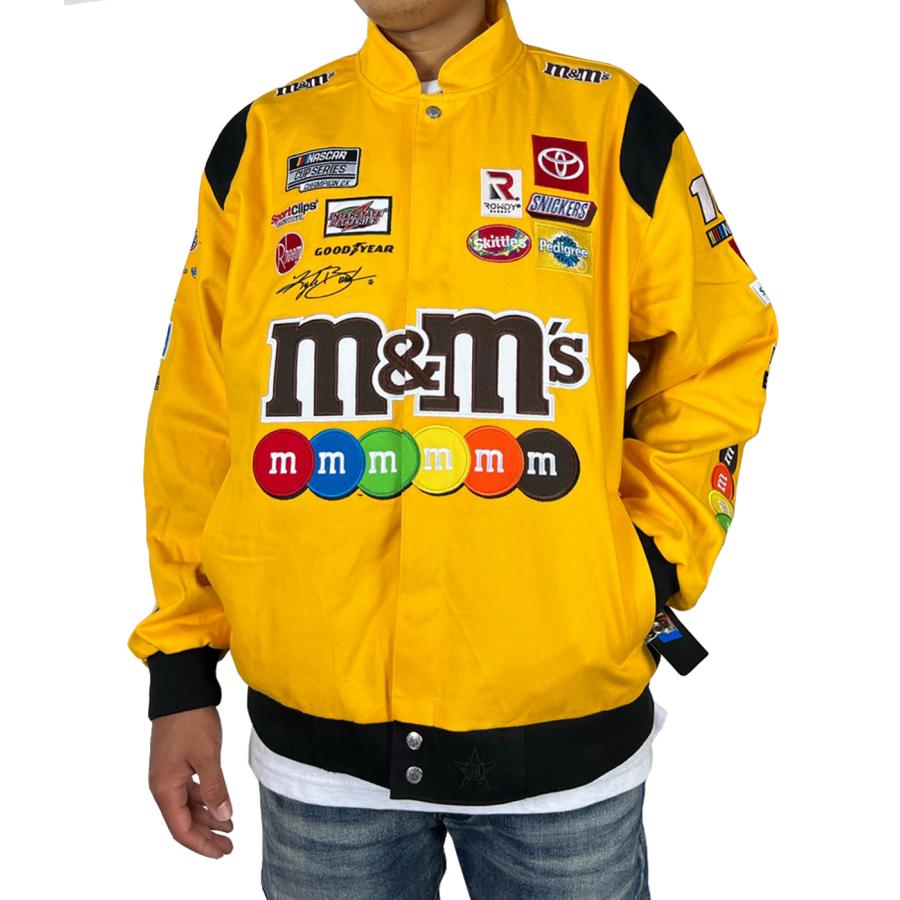 ナスカー jhデザイン レーシング ジャケット NASCAR jhDesign m&m メンズ エムアンドエムズ ワッペン 刺繍 イエロー  ●jk552 : jk552 : NEW EDITION - 通販 - Yahoo!ショッピング