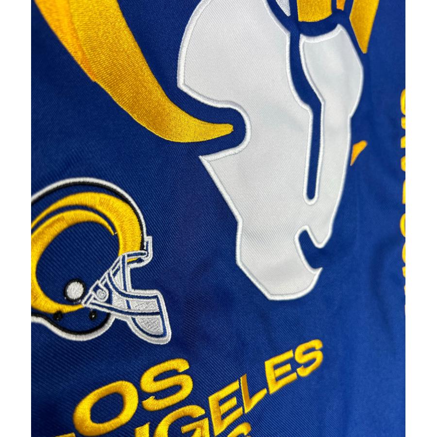 FANATICS RAMS 2022 Championモデル ジャケット ラムズ NFL メンズ 青 黄色 ブルー イエロー ロサンゼルスラムズ ファナティクス ●jk562｜neweditionhiphop｜07