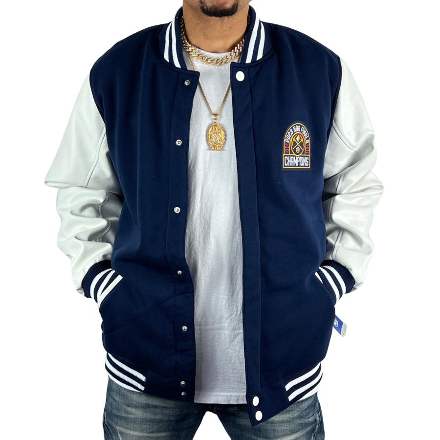 JH Design Denver Nuggets reversible Jacket 2023 CHAMPIONS jhデザイン デンバー ナゲッツ リバーシブル ジャケット ワッペン 刺繍 NBA●jk655｜neweditionhiphop｜02