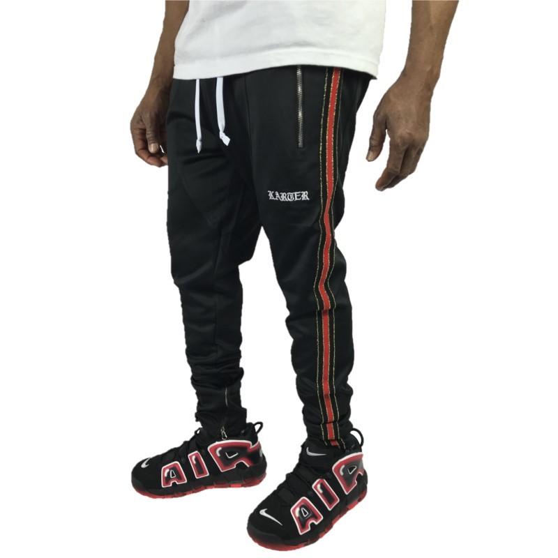 サイドライン ジャージ パンツ トラックパンツ Kartercollection カーターコレクション 黒 ブラック 赤 レッド メンズ Jp151 Jp151 New Edition Hiphop 通販 Yahoo ショッピング