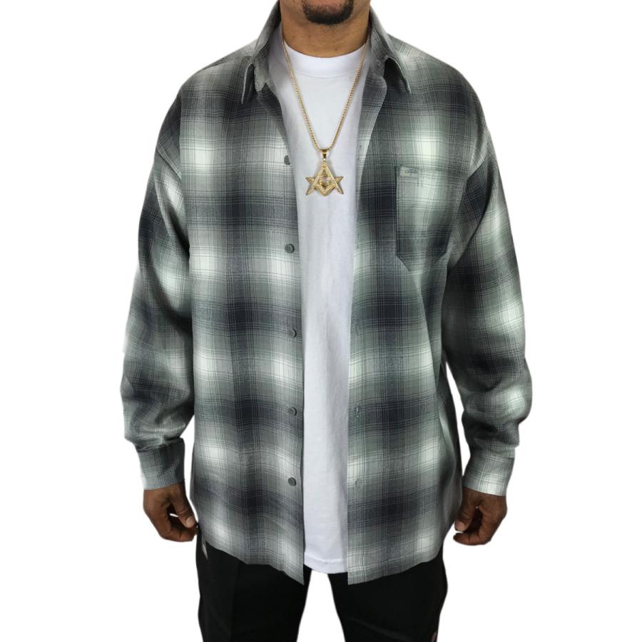 Cal Top CALTOP キャルトップ ボタン チェックシャツ グレー Cal Top CALTOP キャルトップ ボタン チェックシャツ グレー