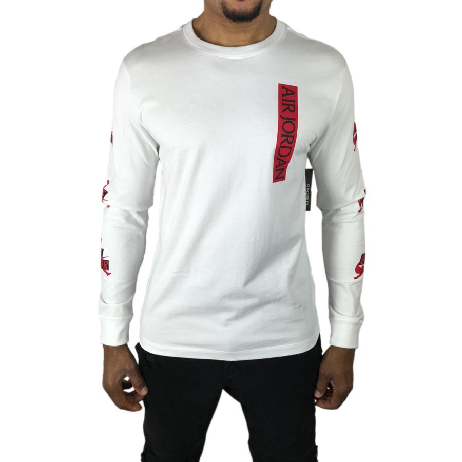 メデラ正規品 Air Jordan ロングtシャツ 白 セットでお得桂文我 メンズ トップス Roe Solca Ec