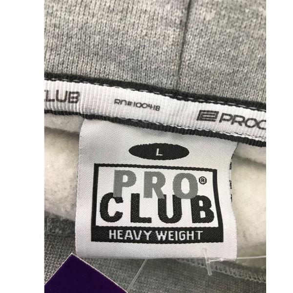 PRO CLUB（プロクラブ） ジップアップ フーディー グレー パーカー