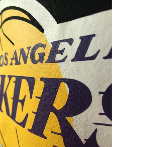 レイカーズ パーカー フーディー 袖ロゴ テープロゴ LAKERS NBA メンズ