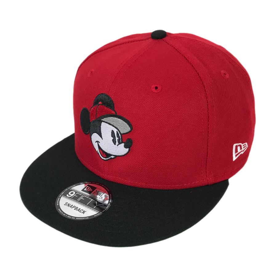 Newera Mickey Mouse ミッキーマウス スナップバック キャップ 赤 レッド 黒 ブラック ディズニー キャラ ニューエラ 9fifty Sc190 Sc190 New Edition 通販 Yahoo ショッピング