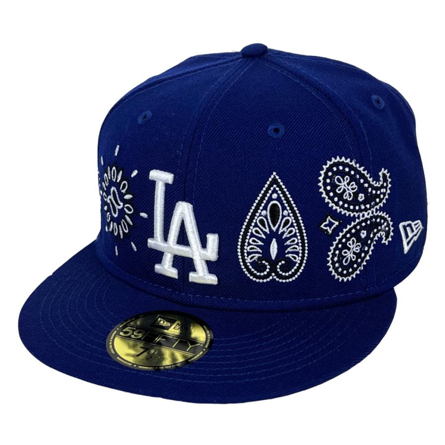 Newera La Dodgers ロサンゼルス ドジャース キャップ ペイズリー 青 ブルー 白 ホワイト 59fifty ニューエラ Us限定 未発売 Sc610 Sc610 New Edition 通販 Yahoo ショッピング