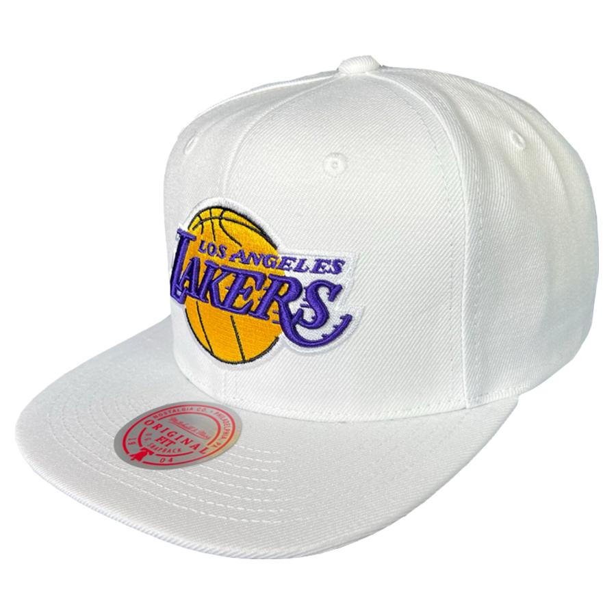 Mitchell&Ness HWC Los Angeles LAKERS WHITE スナップバック キャップ 