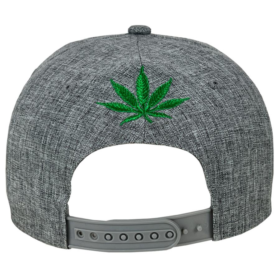 マリファナ スナップバック キャップ 灰色 グレー グリーン 緑 大麻