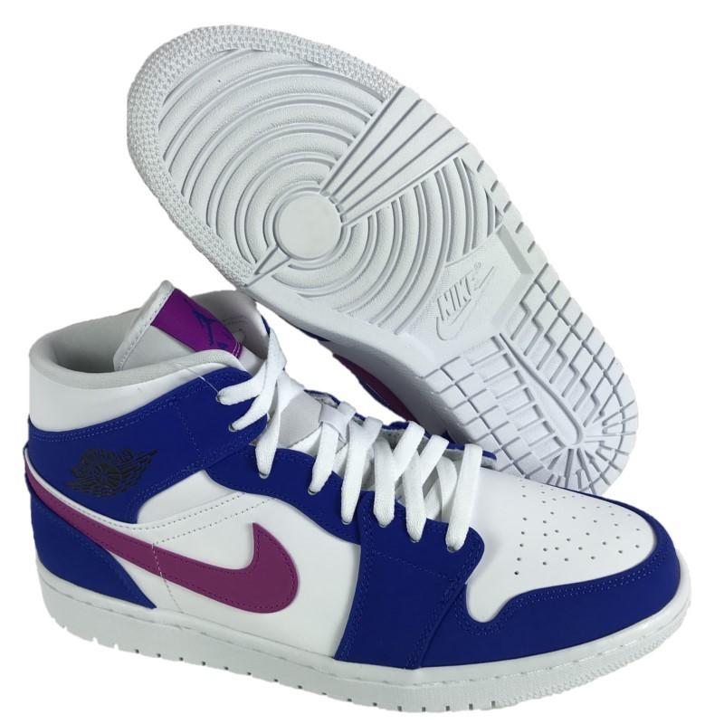 エア ジョーダン ワン ミッド Air Jordan 1 Mid 青 ブルー 白 ホワイト 紫 パープル 451 Shs366 Shs366 New Edition 通販 Yahoo ショッピング