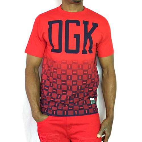 DGK　Tシャツ　ディージーケー チェック メンズ　半袖 　赤　レッド　トップス　●TS９７６●一万円以上送料無料｜neweditionhiphop｜02