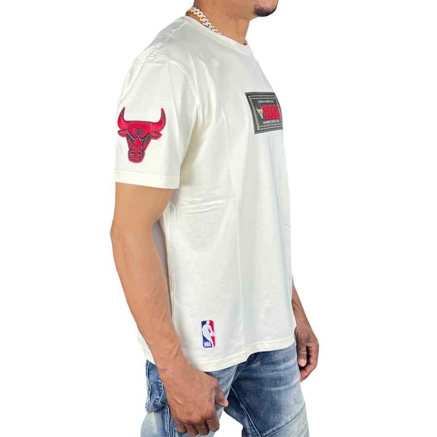 Pro Standard CHICAGO BULLS シカゴ ブルズ Tシャツ エッグシェル 赤 