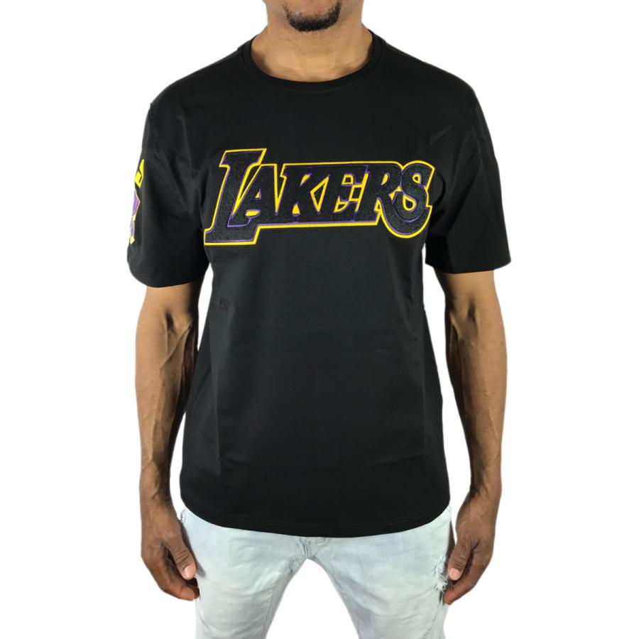 ProStandard ロサンゼルス レイカーズ レブロン ジェームズ Tシャツ 黒 ブラック プロスタンダード メンズ トップス 半袖 バスケ NBA●tsa637｜neweditionhiphop