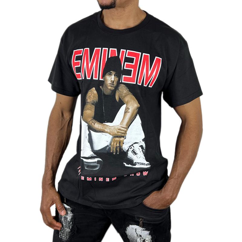 THREADS ON DEMAND Tシャツ EMINEM エミネム 半袖 黒 ブラック THREADS ON DEMAND Tシャツ EMINEM エミネム 半袖 黒 ブラック